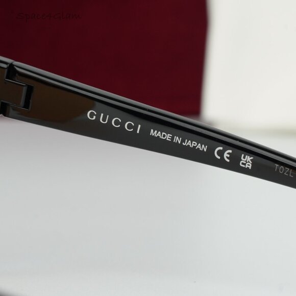 BRAND NEW Gucci GG1645S 005 Black Orange Unisex Mask Sunglasses GG 1645S - Picture 12 of 14